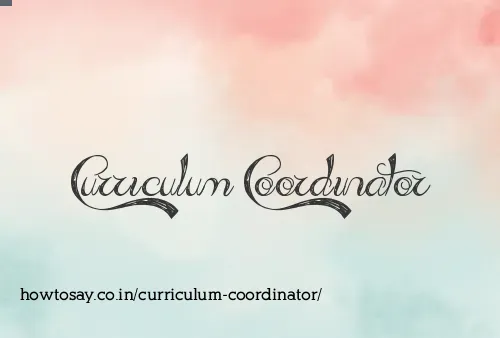 Curriculum Coordinator