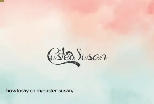Custer Susan
