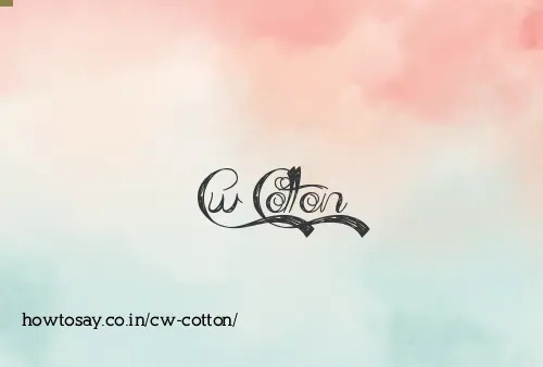 Cw Cotton