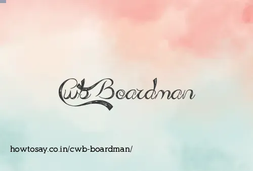 Cwb Boardman