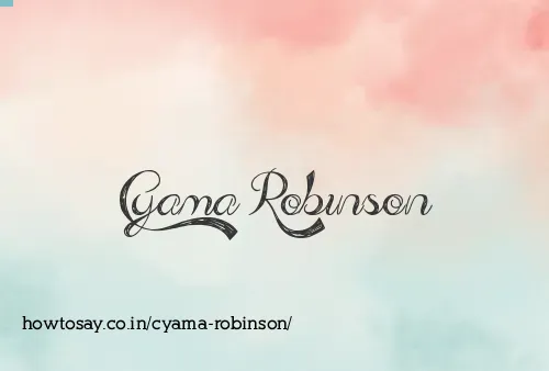 Cyama Robinson