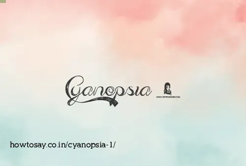 Cyanopsia 1
