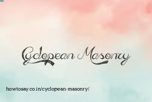 Cyclopean Masonry