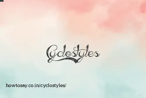 Cyclostyles
