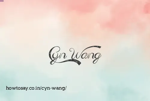 Cyn Wang