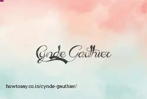 Cynde Gauthier