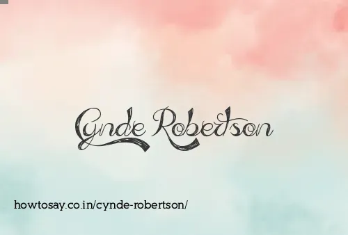 Cynde Robertson