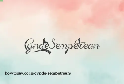 Cynde Sempetrean