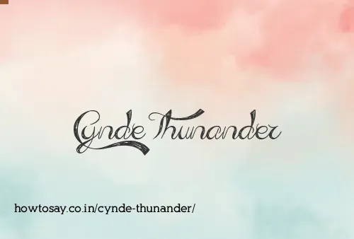 Cynde Thunander