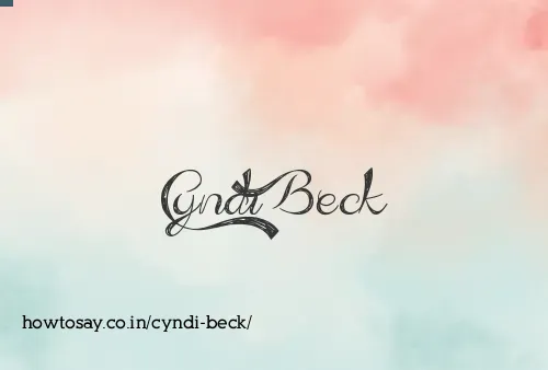 Cyndi Beck