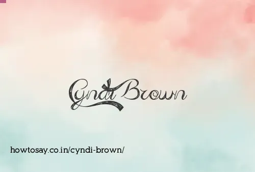 Cyndi Brown
