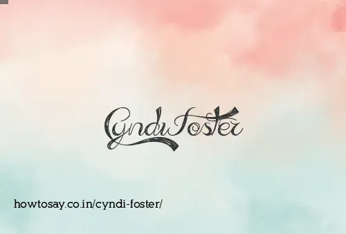 Cyndi Foster