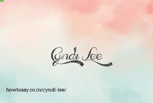 Cyndi Lee