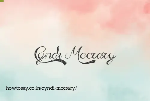 Cyndi Mccrary