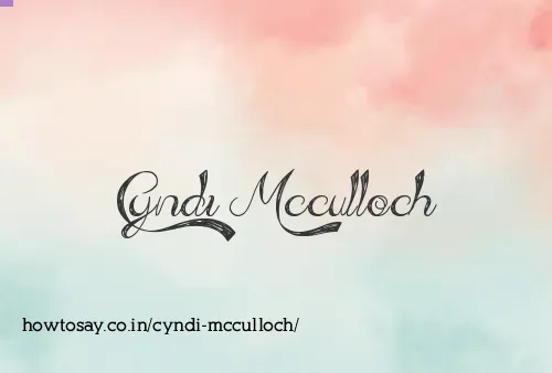 Cyndi Mcculloch
