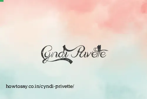 Cyndi Privette