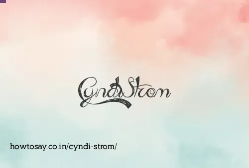 Cyndi Strom
