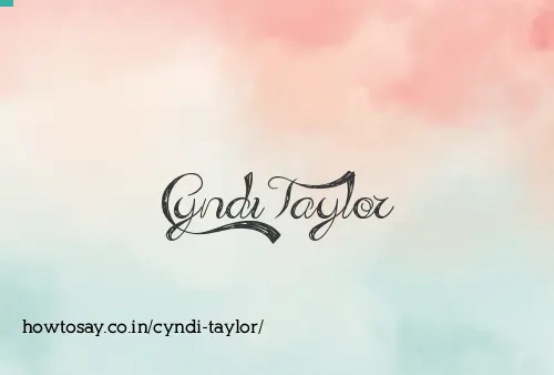 Cyndi Taylor