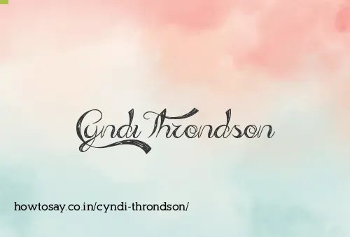 Cyndi Throndson
