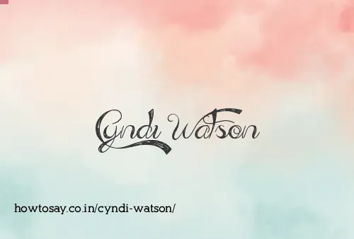 Cyndi Watson