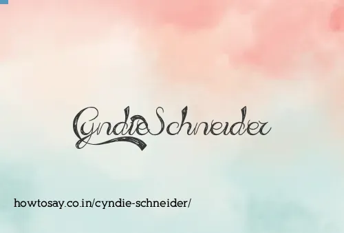 Cyndie Schneider