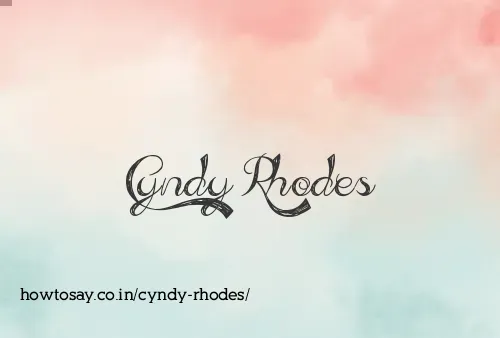 Cyndy Rhodes
