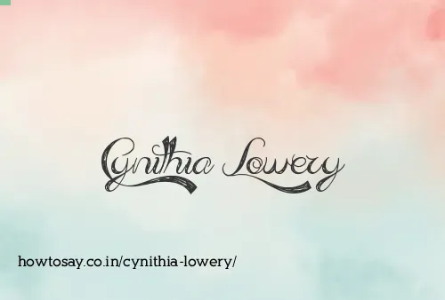 Cynithia Lowery