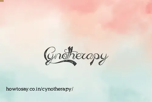 Cynotherapy