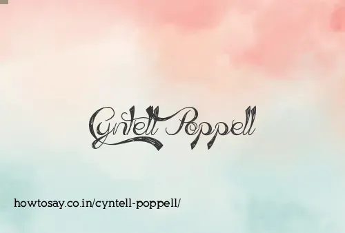 Cyntell Poppell