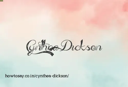 Cynthea Dickson
