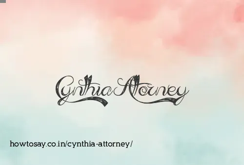 Cynthia Attorney