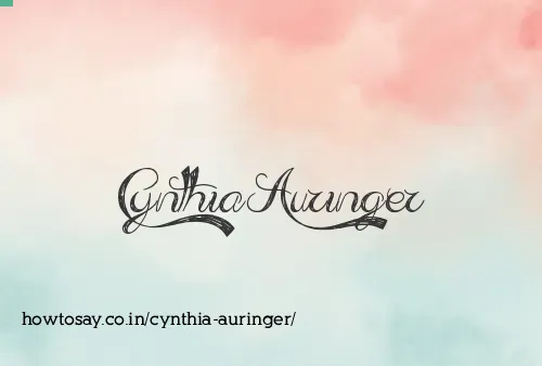 Cynthia Auringer