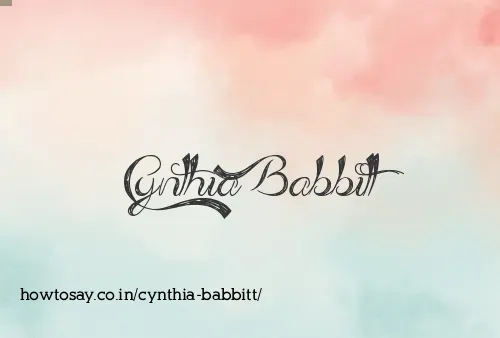 Cynthia Babbitt