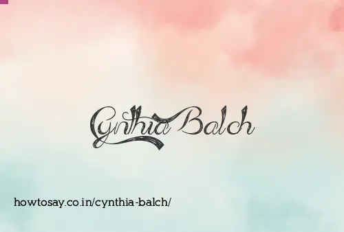 Cynthia Balch