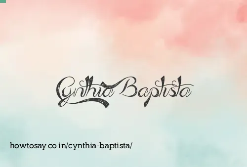 Cynthia Baptista