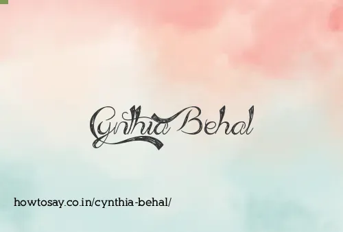 Cynthia Behal