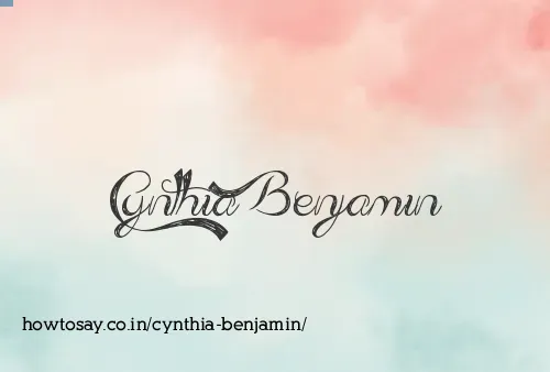 Cynthia Benjamin