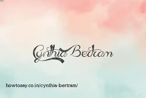 Cynthia Bertram