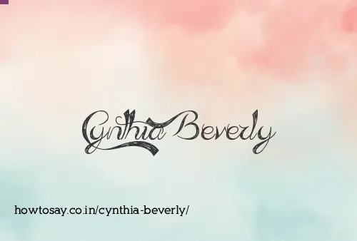Cynthia Beverly