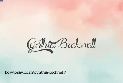 Cynthia Bicknell