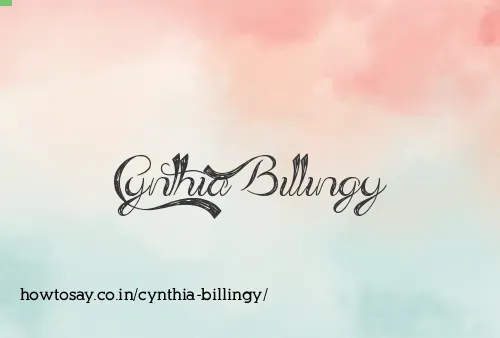 Cynthia Billingy