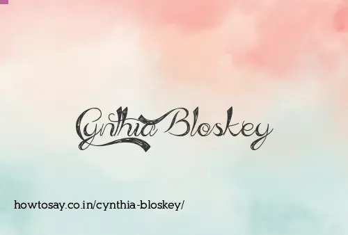 Cynthia Bloskey