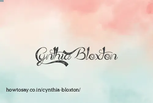 Cynthia Bloxton