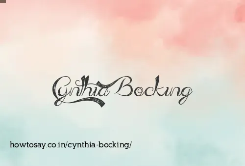 Cynthia Bocking
