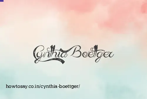Cynthia Boettger