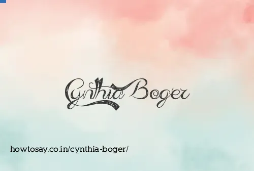 Cynthia Boger