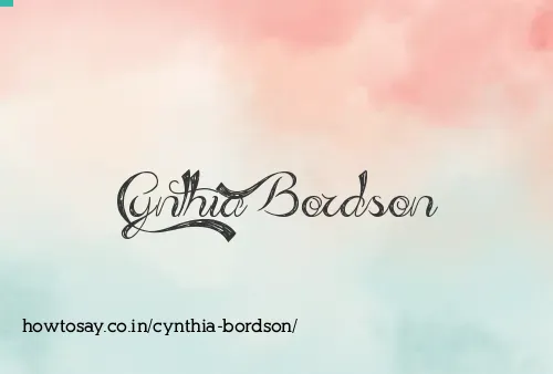 Cynthia Bordson