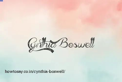 Cynthia Boswell