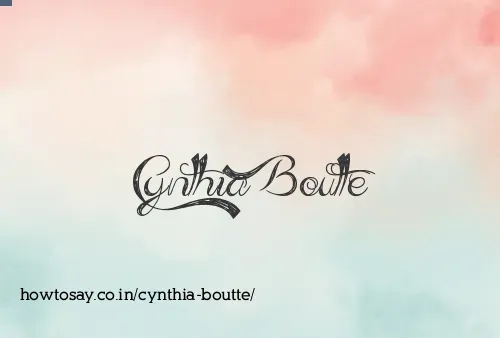 Cynthia Boutte
