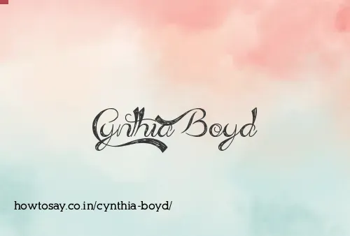 Cynthia Boyd